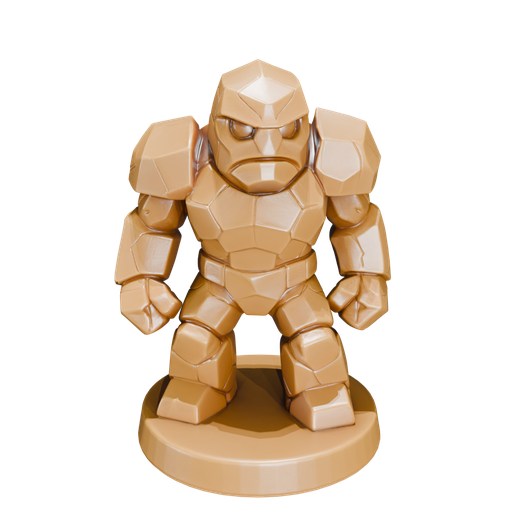 画材 Golem footprints Stone Golem - Constructs - PRESUPPORTED - Illustrated and