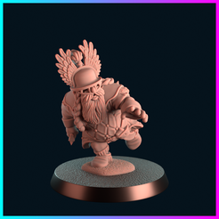 Dorfs-Blitzer-1-1.png Archivo STL Fantasy Football - Blitzer enano・Plan de impresión en 3D para descargar