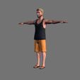 3.jpg Animated Man -Rigged 3d game character Low-poly 3D model
