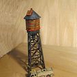 20-05-29-Tall_Water_Tower-10.jpg N Scale - Water tank on a tower