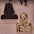cases1.png Vintage Kenner Star Wars Collector Case Darth Vader and C3PO Hanging Adaptor Plug