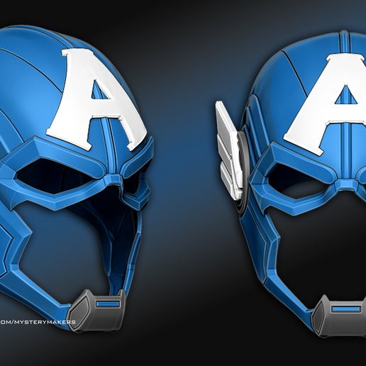 🪖 Captain America helmet・ 3D File for 3D printing・Cults