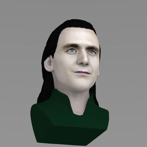 👤 Loki bust ready for full color 3D printing・ 3D File for 3D printing・Cults