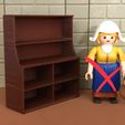 s-l1600-4.jpg MINIATURE SHELF FURNITURE MINIATURE CRIB FIGURES SCALE FIGURES PLAYMOBIL