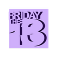 Friday the 13th Teaser.stl Vendredi 13 (1980), Vendredi 13 partie 2 Logos