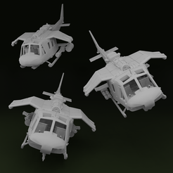 Render.png Imperial Guard Grimdark UH-1 Huey - Valkyrie Proxy