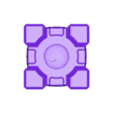 Companion Test Cube (with Bottom Edge Hole).stl Companion Cube Printer XYZ Test Print
