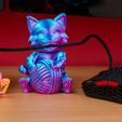 Cute-Cat-Mouse-Bungee-and-Cable-Holder-KrakDrag-4.jpg Niedliche Katze: Maus Bungee und Kabelhalterung