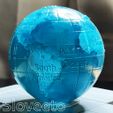 Globe_01_05.jpg Model Earth. Globe. Sphere. Transparent. Oceans and continents.