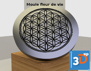 Mould for flower of life