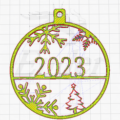 bola-2023.png CHRISTMAS TREE ORNAMENT WITH THE WORD 2023 - CHRISTMAS TREE ORNAMENT WITH THE WORD 2023