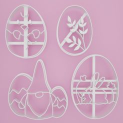 Formičky-veľkonočné-sada-10.jpg STL file Easter cookie cutters 10 (4pcs)・3D printer design to download, Cookiecutters