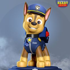 Paw_Patrol_Chase_thumb2.jpg Fichier 3D Chase - Paw Patrol The Movie・Modèle à télécharger et à imprimer en 3D