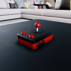 FE83543F-0860-4D6D-B603-FA5488559330.jpeg Fichier 3D Joystick d'arcade rétro・Design à télécharger et à imprimer en 3D