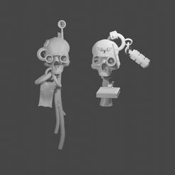 1.jpg Free STL file Floating Communicating Skull (more)・3D printing model to download