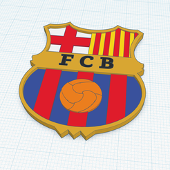 F.C-Barcelona.png STL file F.C. Barcelona Coat of Arms・3D print object to download