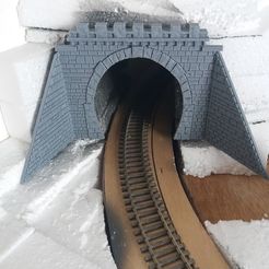 20171020_125944.jpg STL file HO tunnel for 1 lane with support・3D printing design to download