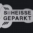 soheisse-geparkt3b.jpg S*HEISSE GEPARKT PARKING CARD / ICE SCRAPER