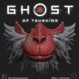 MountainMessenger.jpg GHOST OF TSUSHIMA - Sacred Mountain Messenger Mask Fan Art Cosplay 3D Print and Low Poly