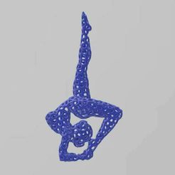 Capture.jpg Fichier STL gratuit Voronoi Printable Dancer Yoga Art・Idée pour impression 3D à télécharger