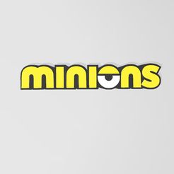 1.jpg Fichier STL LOGO MINIONS・Design à télécharger et à imprimer en 3D