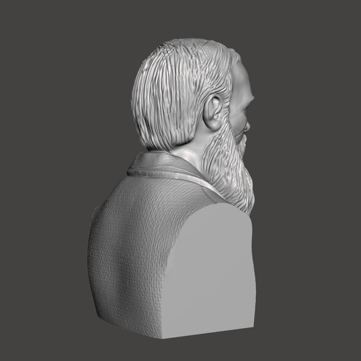 Fyodor-Dostoevsky-7.png 3D модель Федора Достоевского - высококачественный STL файл для 3D печати (ПЕРСОНАЛЬНОЕ ИСПОЛЬЗОВАНИЕ)