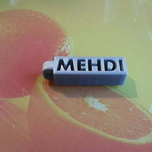 Key ring MEHDI first name - 3D model önizlemesi