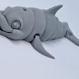 Niedlicher Flexi Print-in-Place Delfin