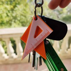 01_compressed.jpg Free STL file Technical Drawing Keychain・3D printable design to download