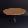 Table-with-metal-legs-oval.png Medieval miniature oval table metal legs