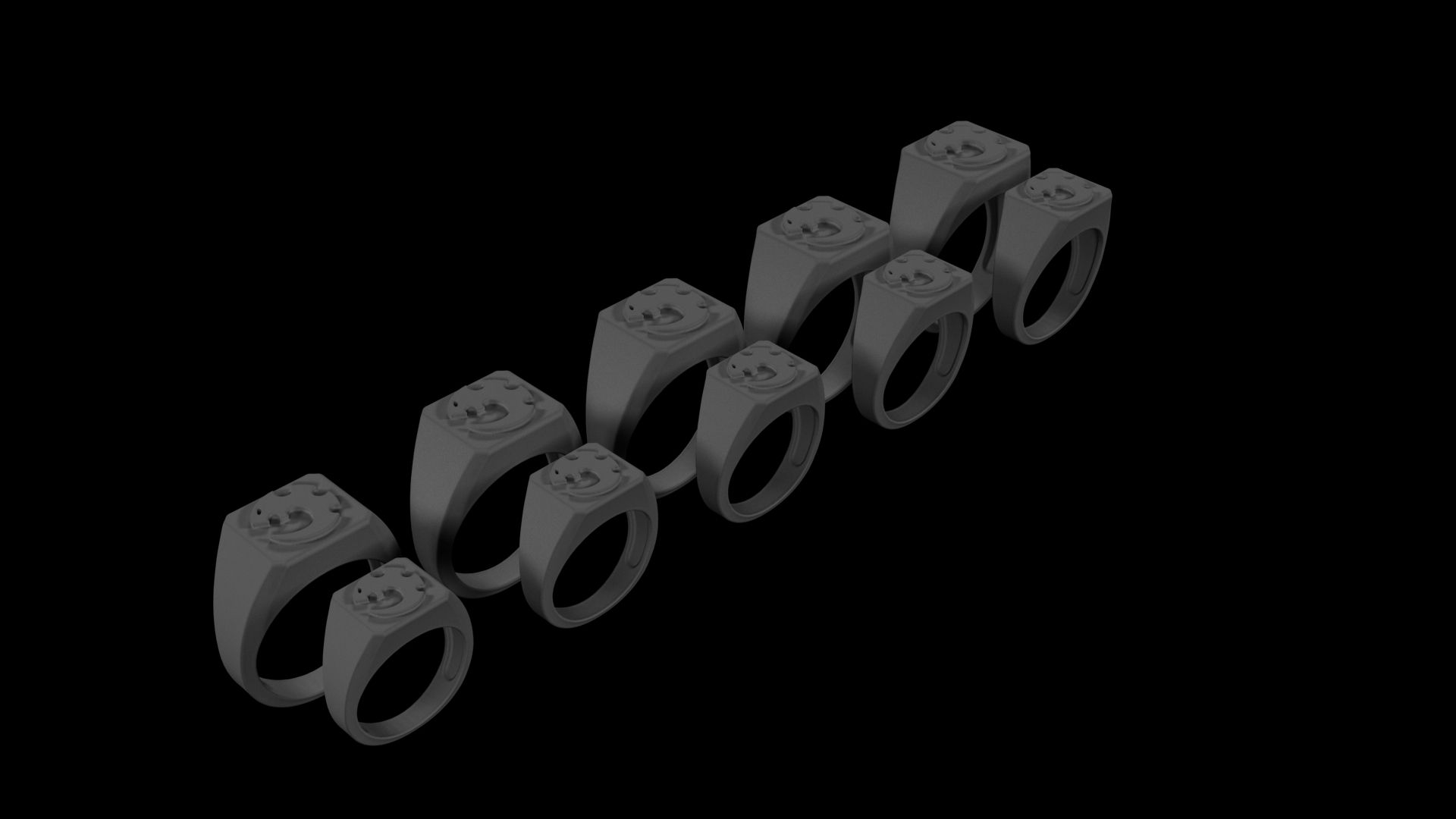 2zv.jpg Download file Warhammer 40k - Genostealer Cults Ring Set. • 3D printable object, PRiNG