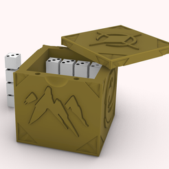 Screen-Shot-2023-01-16-at-5.53.54-pm.png STL file The Dragon Prince Inspired - The Key of Aaravos Dice Box/ Dice Contain・3D print design to download