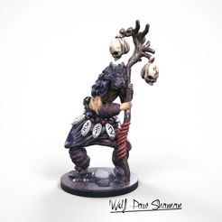 32-mm-shaman-miniature.jpg 32mm miniature Wolf Paw Shaman
