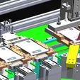 000013.jpg Automatic Li-Battery Mobile Battery Sticker Labeling Machine 3D CAD Model