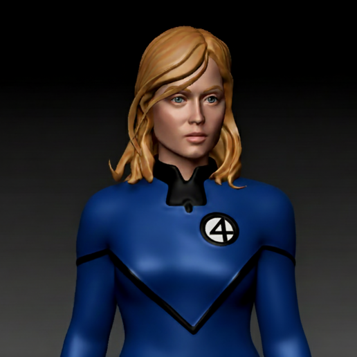 Jessica Alba as Sue Storm (Invisible Woman) – 3D Print Model 3D model