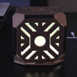 IMG_1161.JPG STL file Lighted LED Holocron (Star Wars)・Template to download and 3D print