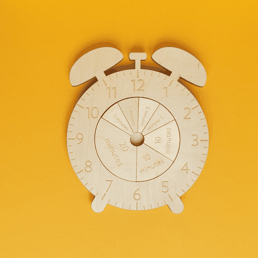 JOOP-fractional-alarm-clock-2.png Laser Cut Montessori Clock SVG | Educational Learning Toy