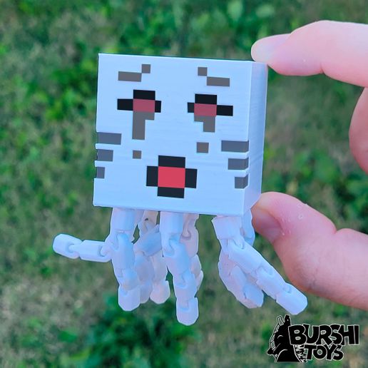 😡 ANGRY GHAST MINECRAFT FLEXI ARTICULATED TOY (3mf Included)・ 3D File ...