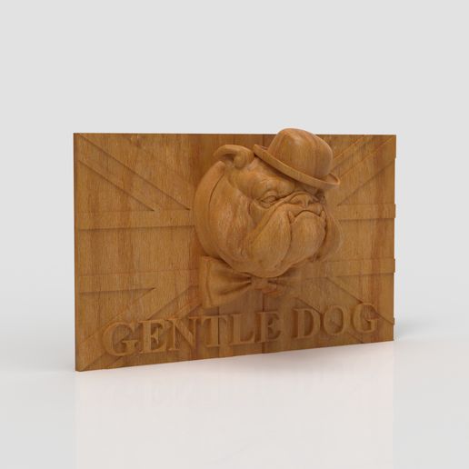 Gentledog-2.jpg 3Dmodel STL GentleDog Panel