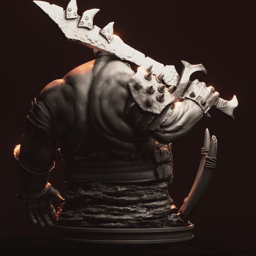 👹 Ogre Bust・ 3D File for 3D printing・Cults