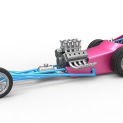 1.jpg 3D file Diecast Front engine old school dragster with shell Version 5 Scale 1:25・3D printing template to download