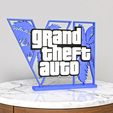 1.jpg GTA 6 Grand Theft Auto VI logo Stand Decor