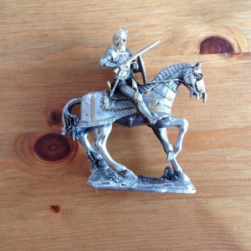 Knight Figurine on Horse 3D model