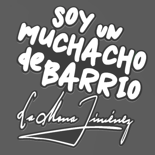 🎨 LOGO LA MONA SOY UN MUCHACHO DE BARRIO PARA VASO JARRA O CHOP