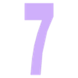 7.stl Tinkercad Numbers