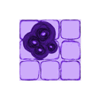 3x3_nobase_4sq.stl 2X2 and 3x3 Openlock Tiles with Stalagmites