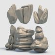 4-Stones0001.jpg Rock Pack – 6 Stone Models for Printing Vol.1