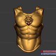 Body_armor_roman_muscle_armor_set_3d_print_file_03.jpg Body Chest Armor - Larp Armor Cosplay - Tiger Roman Muscle Armor 3D Print File