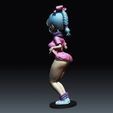bULMA-COSTADO.jpeg Bulma 3D Print Model STL & 3MF | Dragon Ball Z Figurine | Anime Collectible for Resin & FDM Printing