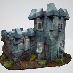 Screenshot_3.jpg Hand painted scenic wall with tower